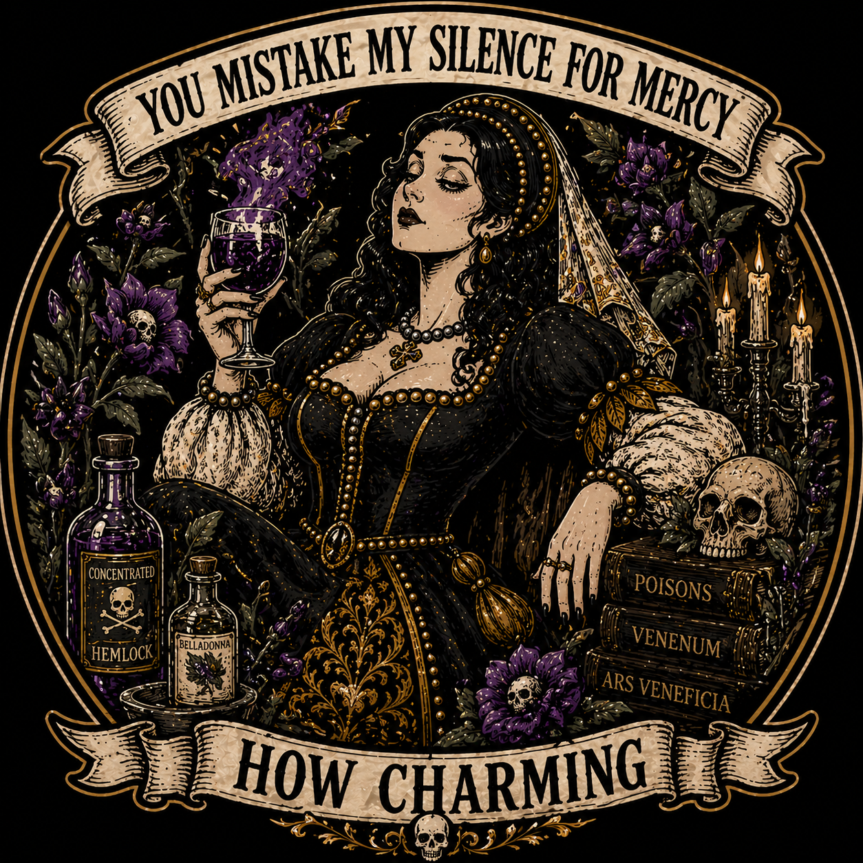 Dr. Corvus and Lady Belladonna T-Shirts