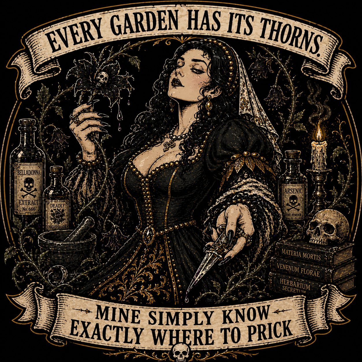 Dr. Corvus and Lady Belladonna T-Shirts