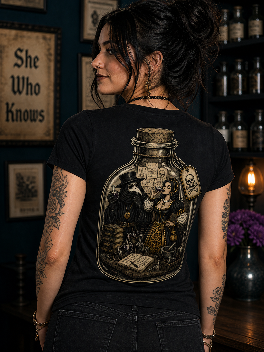 Dr. Corvus and Lady Belladonna T-Shirts