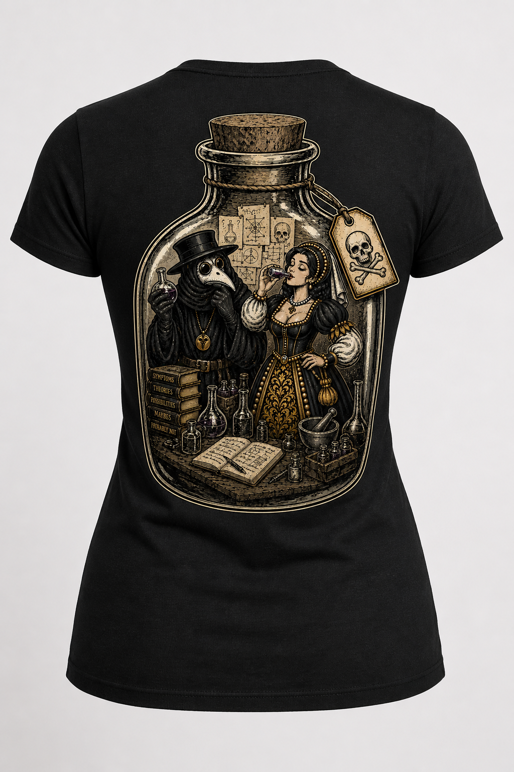 Dr. Corvus and Lady Belladonna T-Shirts