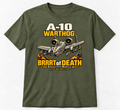 A-10 Warthog BRRRT of Death Bella+Canvas Military Green tee