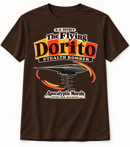 B-2 Spirit The Flying Dorito shirt in Dark Chocolate