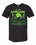 F-111 Aardvark Bella+Canvas 3413 Black Heather Triblend tee