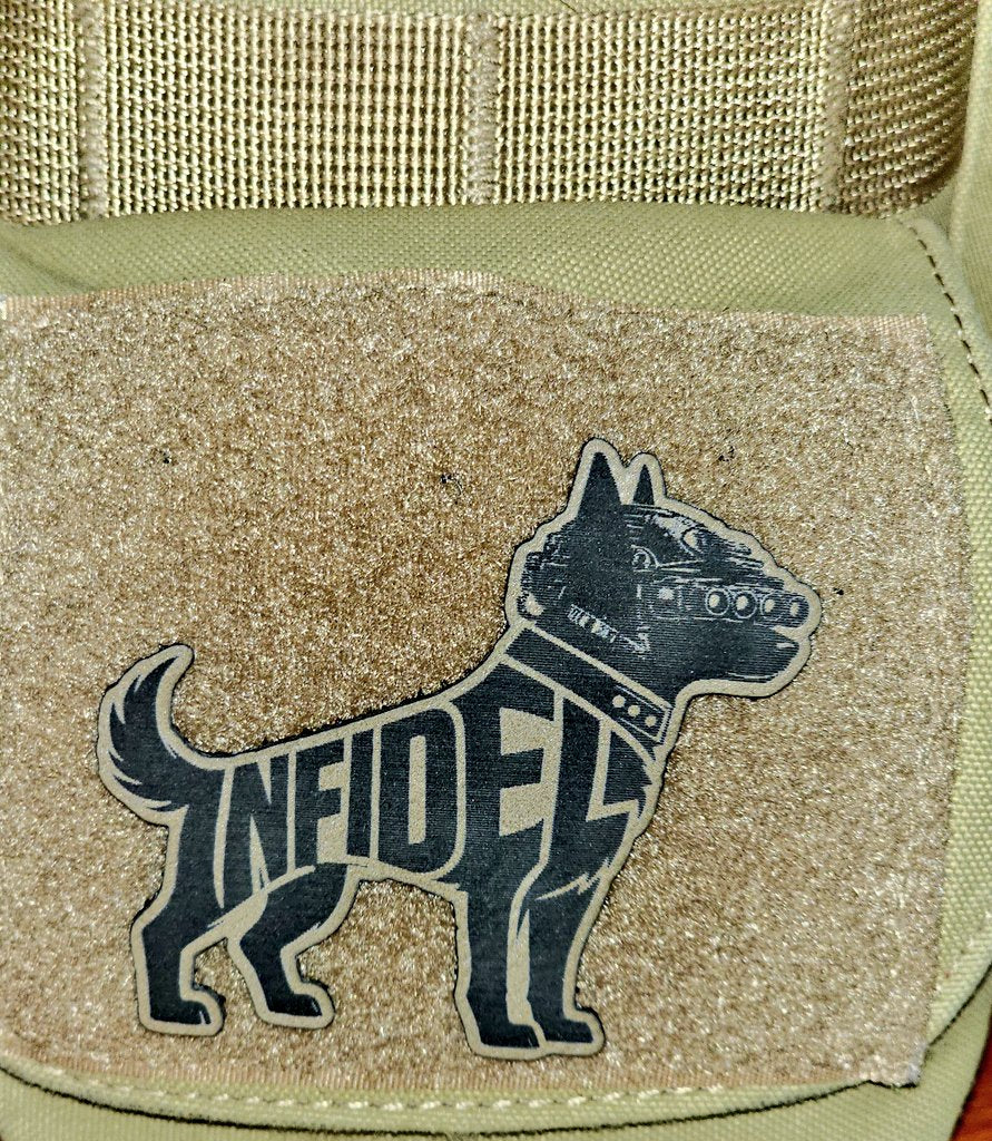 Kahfir Dog tactical canine morale patch with night optics