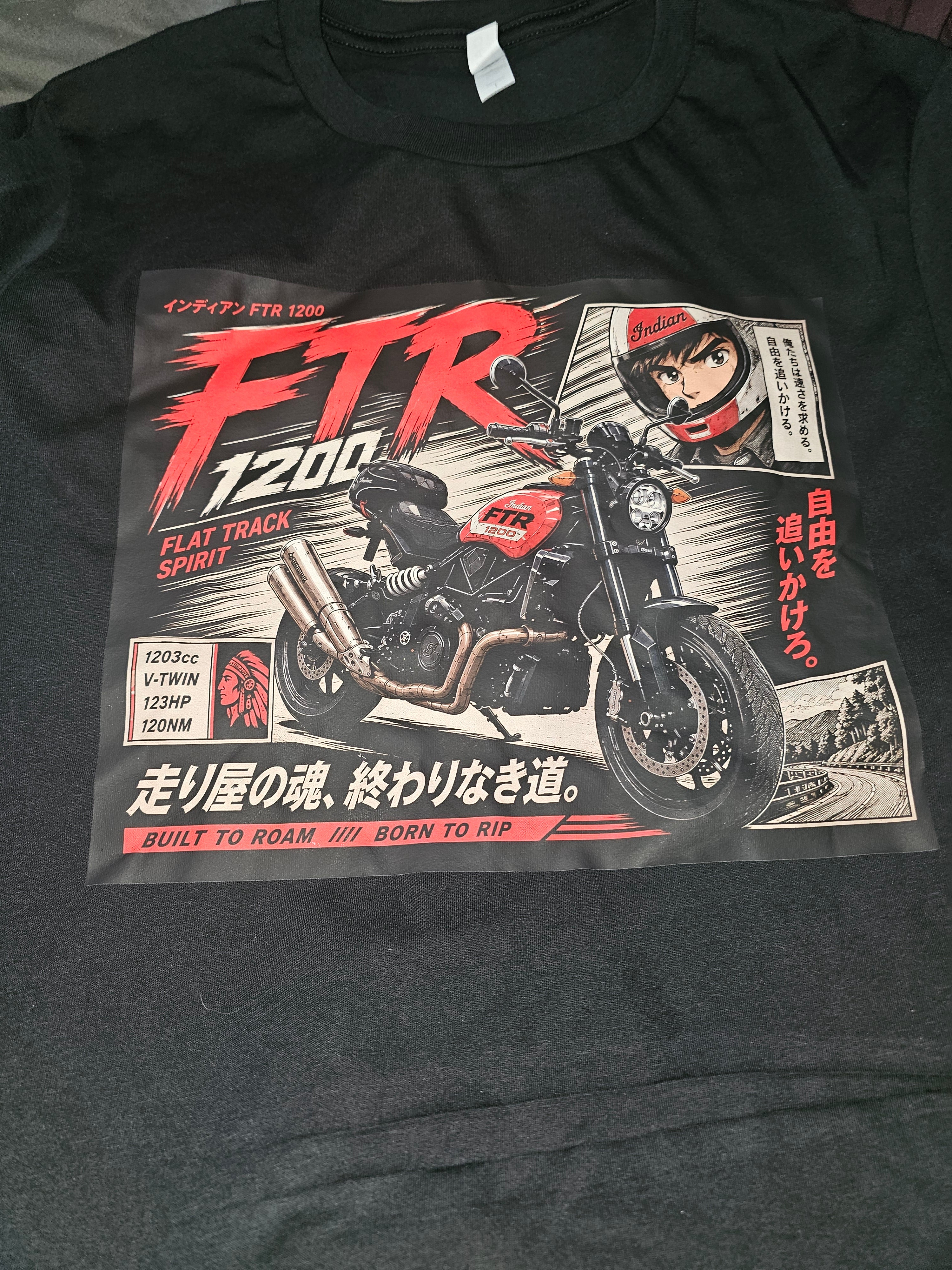 Indian FTR Anime shirt