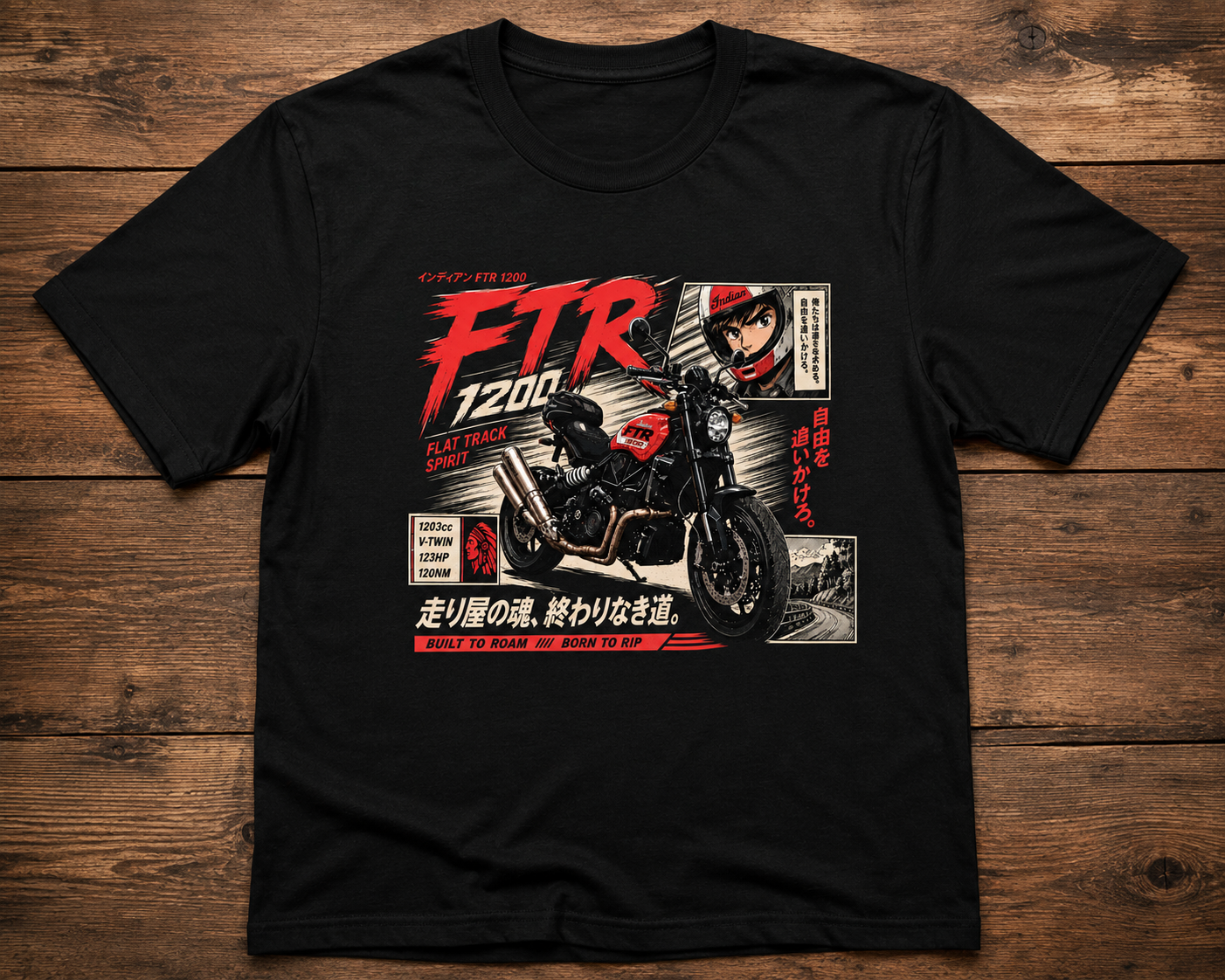 Indian FTR Anime shirt