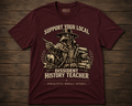 Support Your Local Dissident History Teacher plague doctor T-shirt