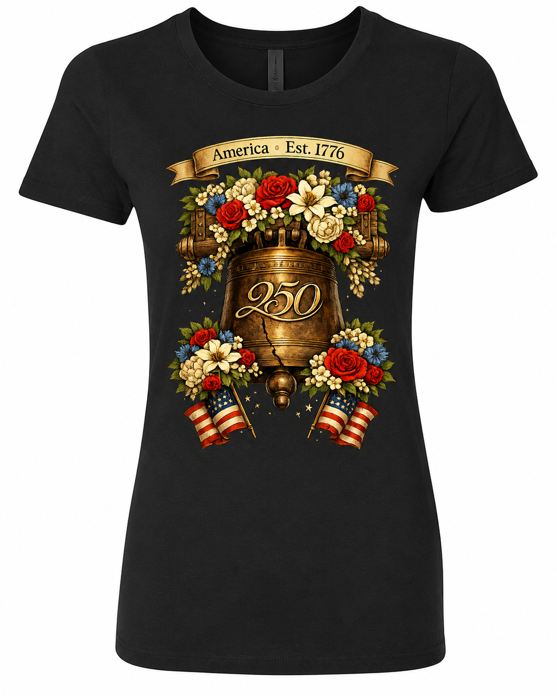 Floral Liberty Bell