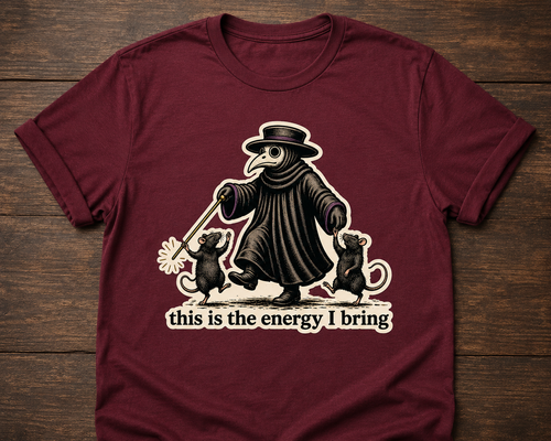 Dr. Corvus dancing plague doctor and rats T-shirt