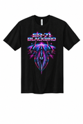 SR-71 Blackbird Retro War Machine tee in Deep Black