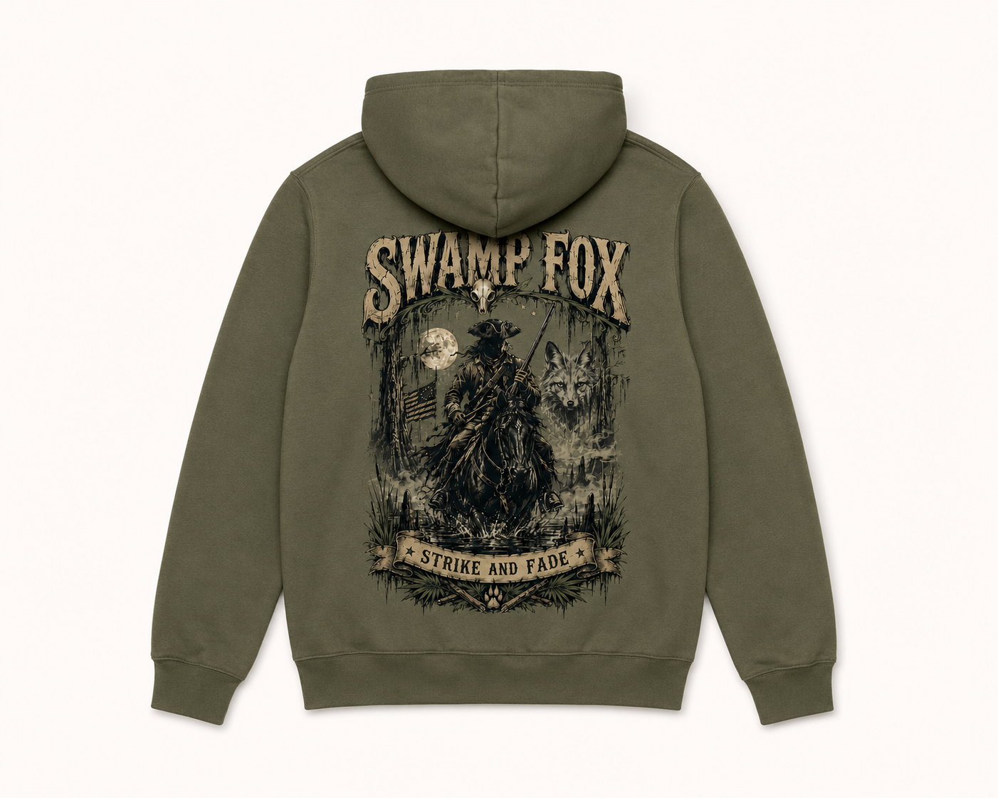 Swamp Fox Hoodie back view