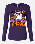 Mommy's Ghoul Halloween toddler tee in purple