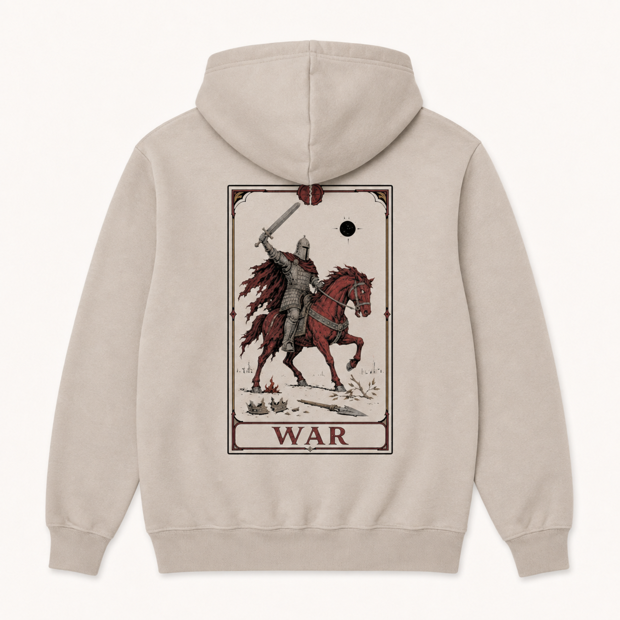 Red Horse of the Apocalypse — War Hoodie back view